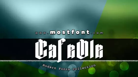 Typographic Design of CafeOle-Roquette