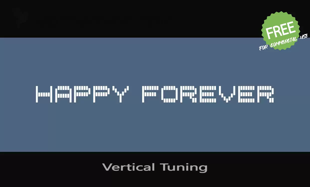 「Vertical-Tuning」字体效果图