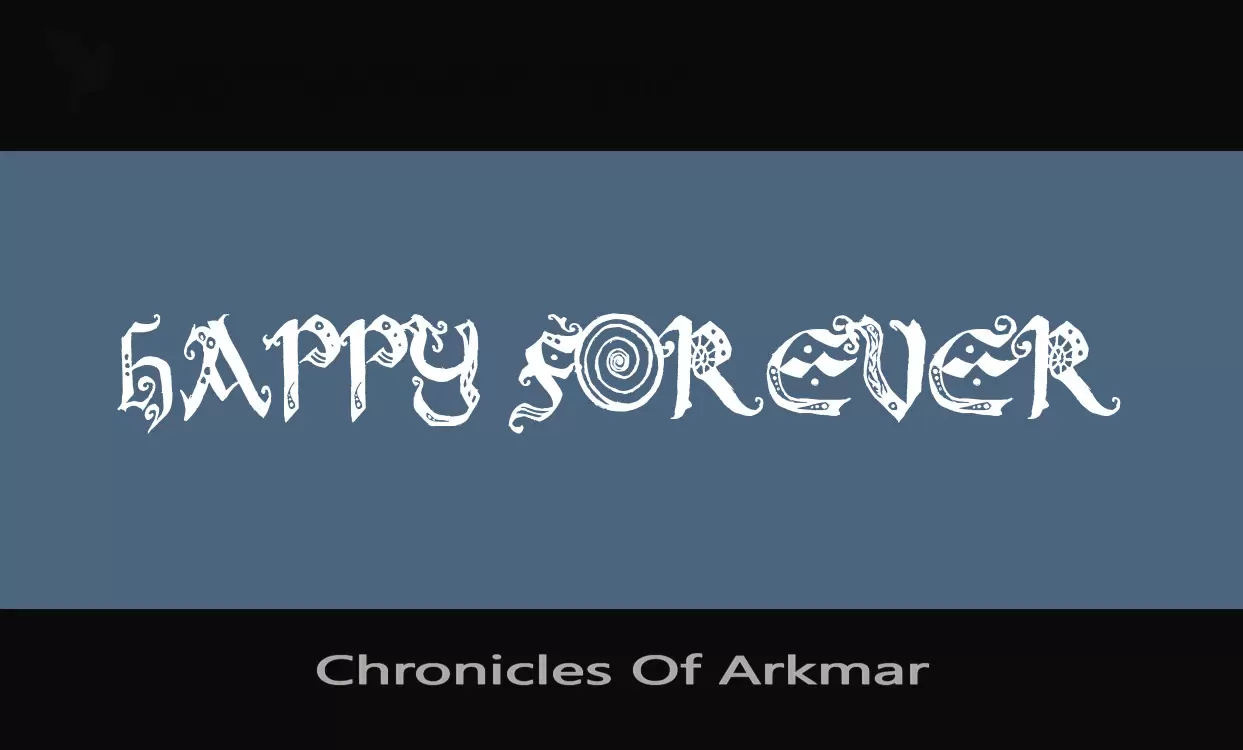 Font Sample of Chronicles-Of-Arkmar