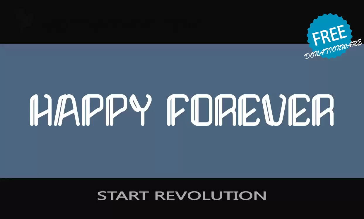 Font Sample of START-REVOLUTION