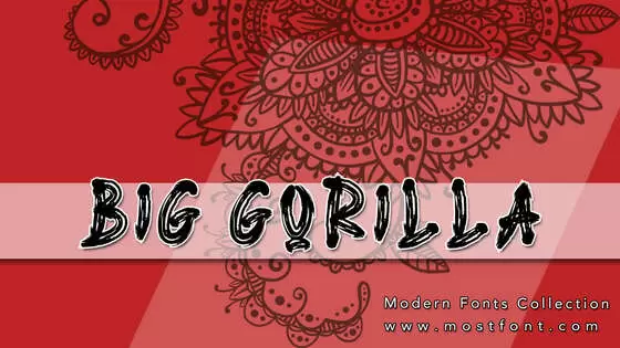 「BIG-GORILLA」字体排版图片