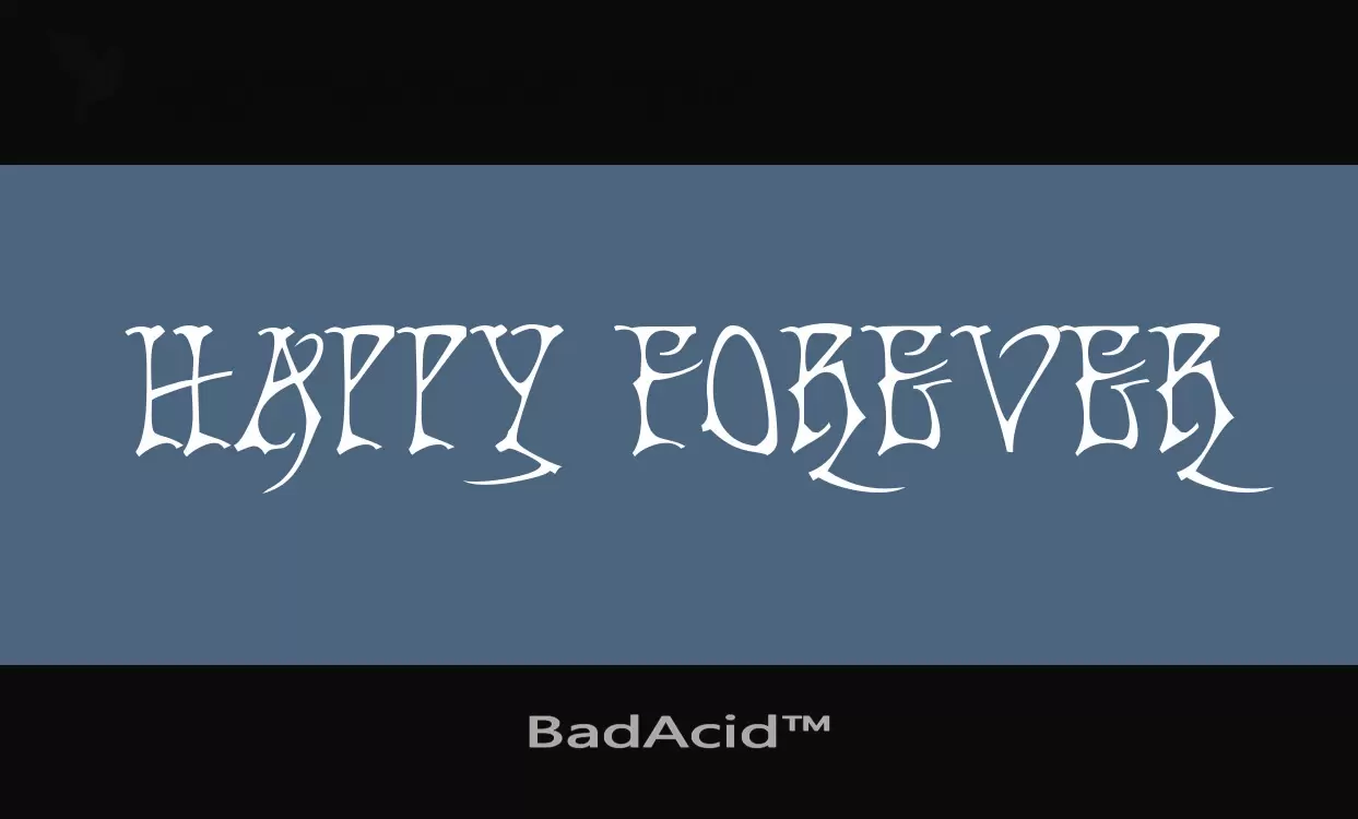 「BadAcid™」字体效果图