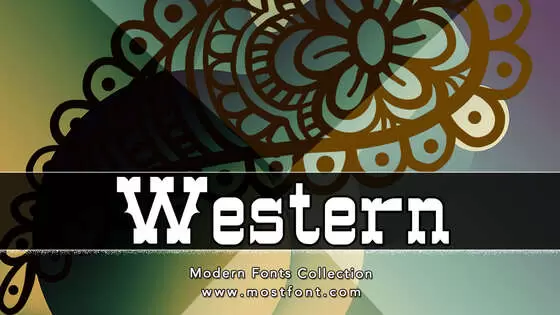 「Western」字体排版图片