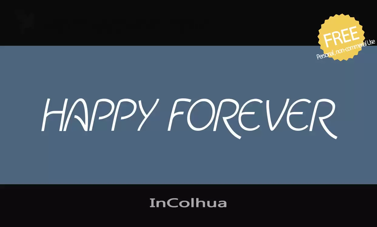 Font Sample of InColhua