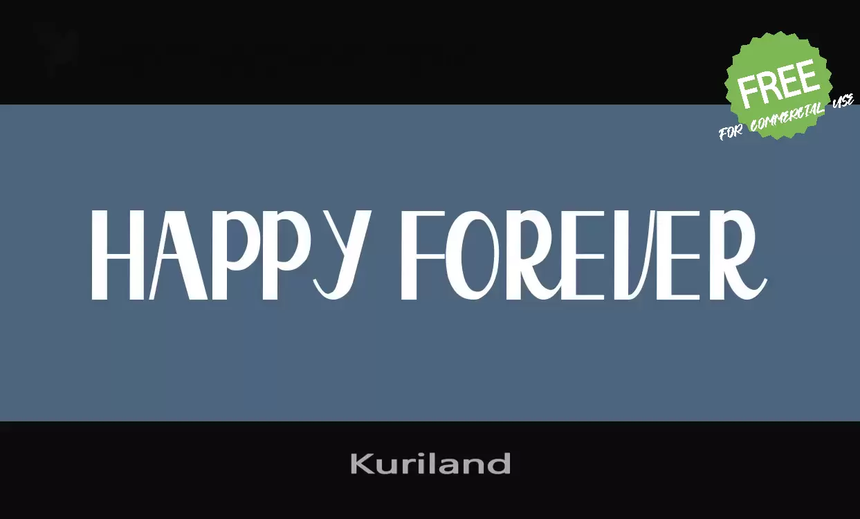 「Kuriland」字体效果图