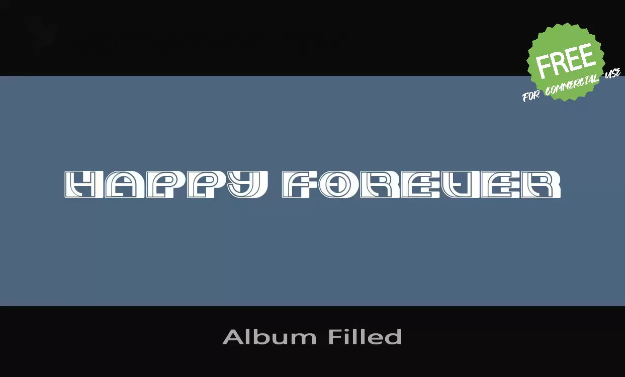 「Album-Filled」字体效果图