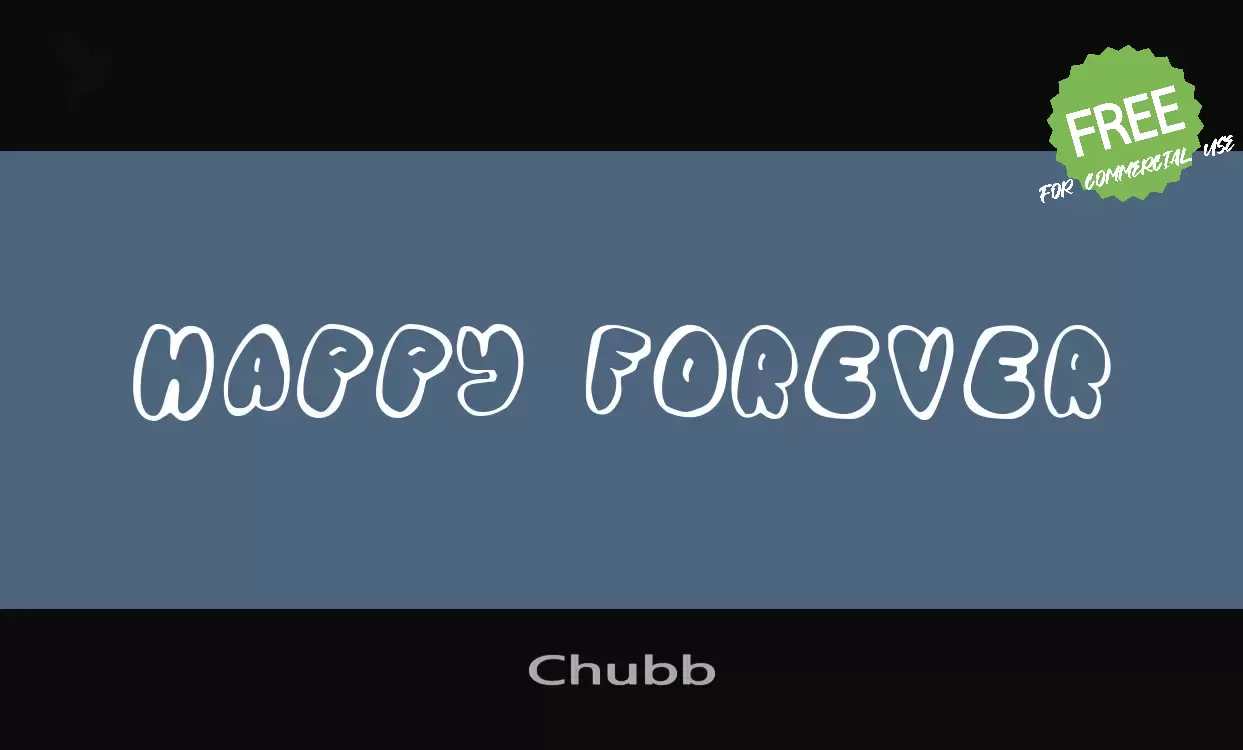 「Chubb」字体效果图