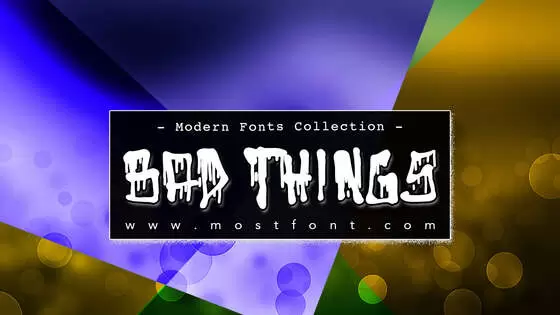 Typographic Design of Bad-Things