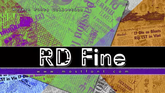 「RD---Fine」字体排版图片