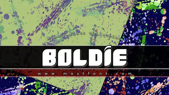 Typographic Design of Boldie