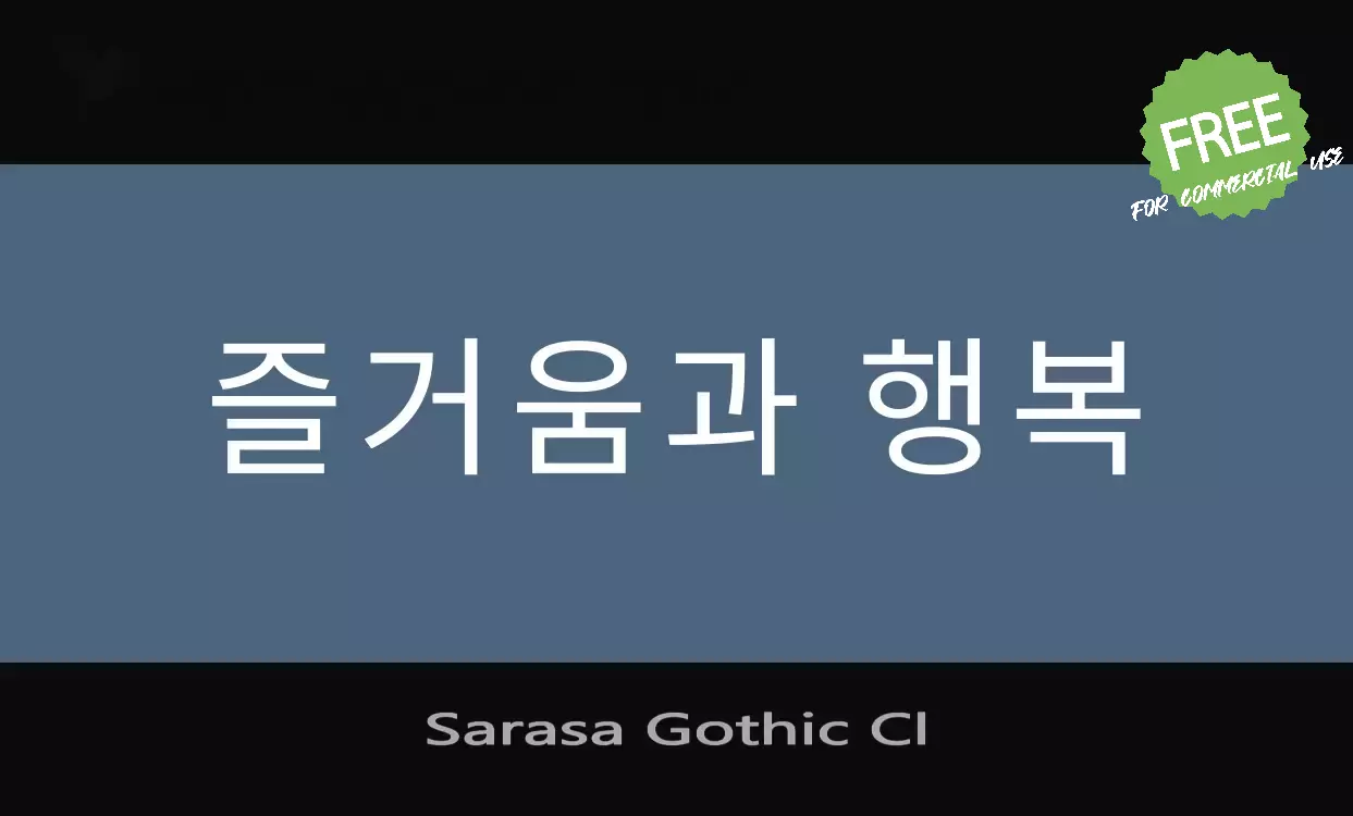 「Sarasa-Gothic-Cl」字体效果图