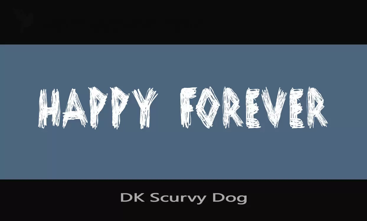 Font Sample of DK-Scurvy-Dog