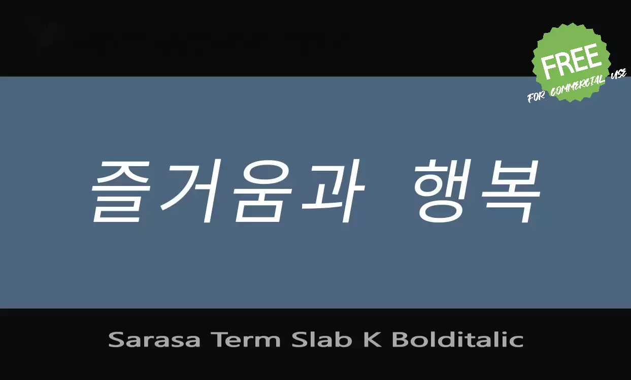 「Sarasa-Term-Slab-K-Bolditalic」字体效果图