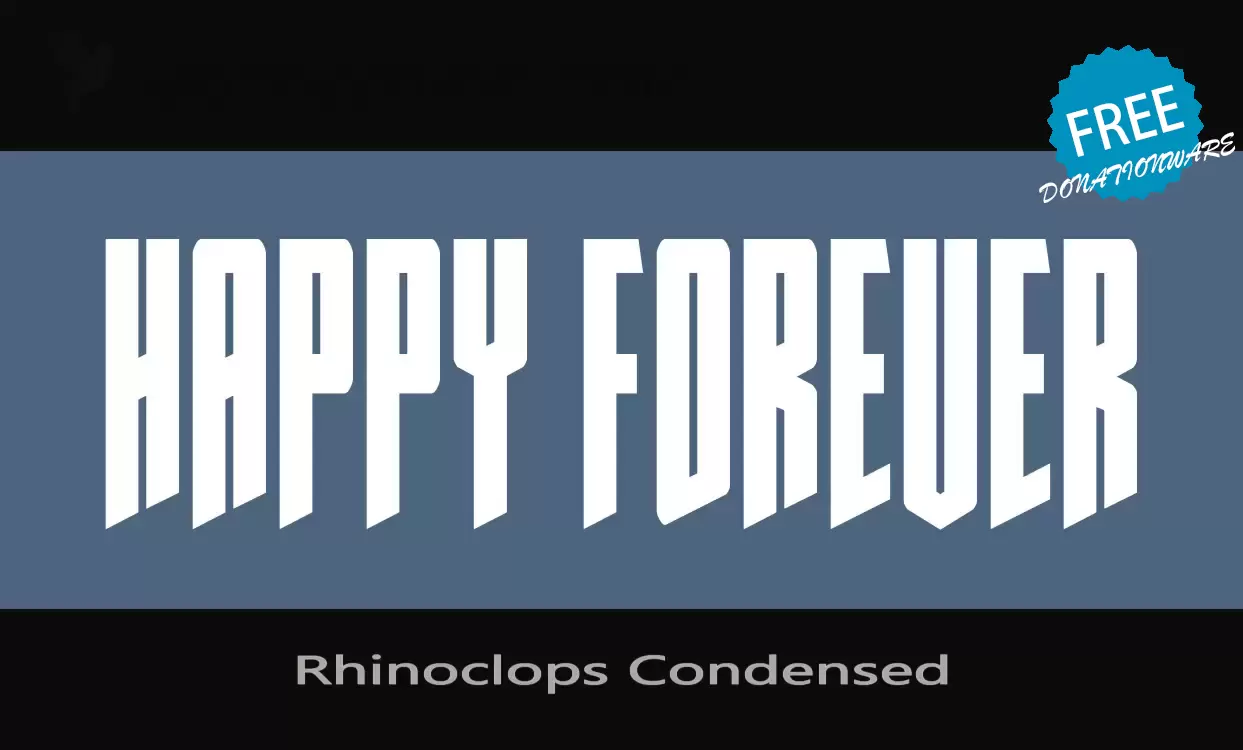 「Rhinoclops-Condensed」字体效果图