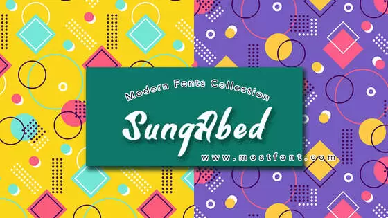 「SungAbed」字体排版图片