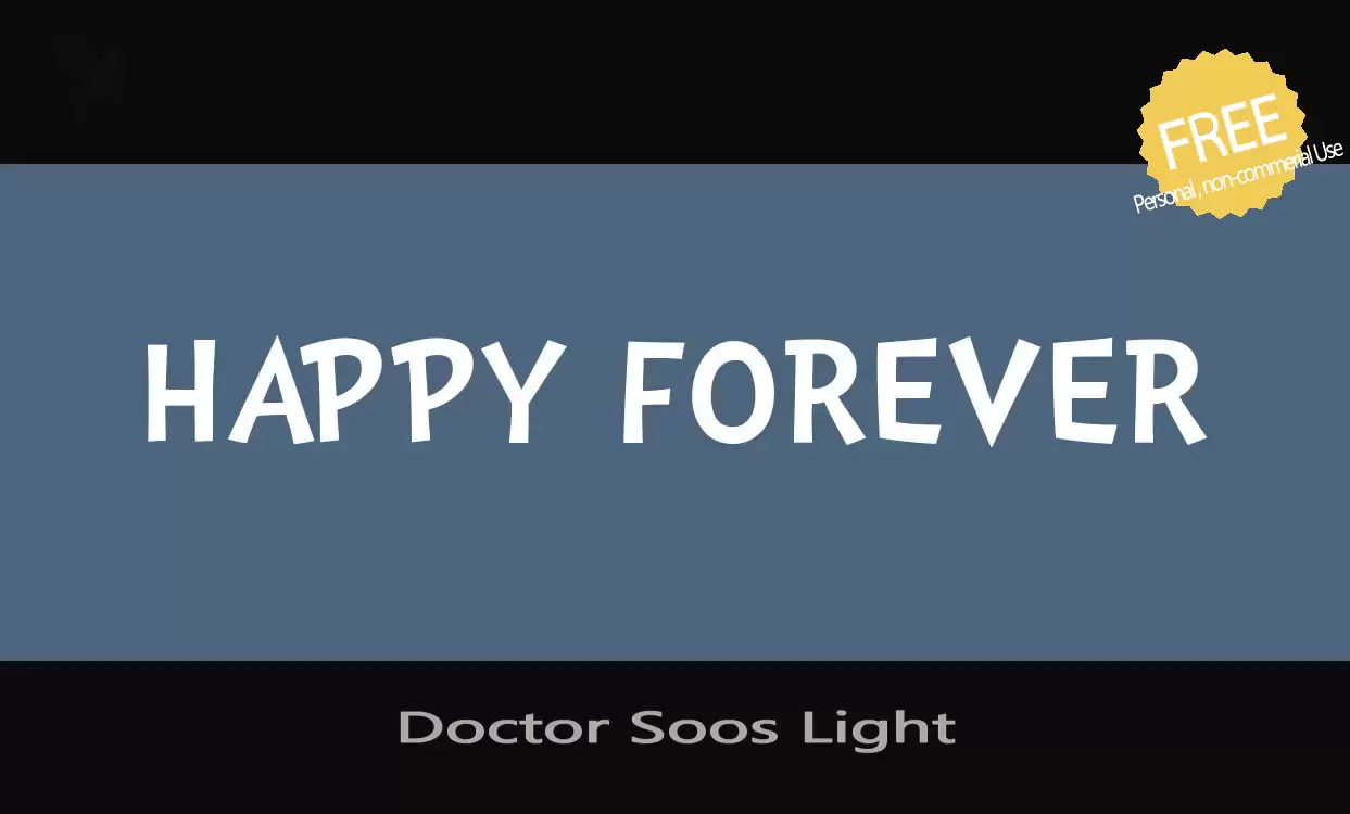 「Doctor-Soos-Light」字体效果图