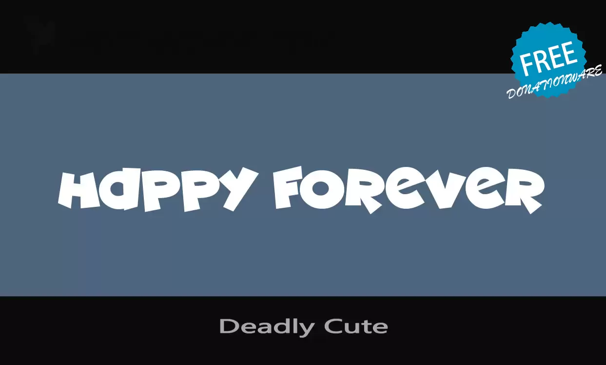 Font Sample of Deadly-Cute