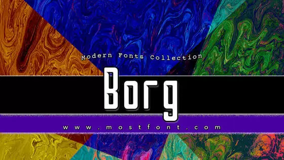 「Borg」字体排版图片