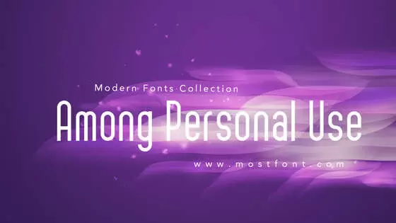 「Among-Personal-Use」字体排版图片