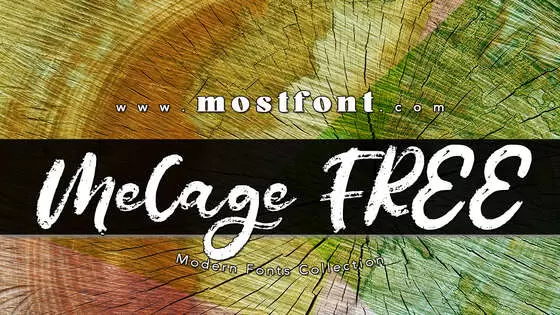 「Melage-FREE」字体排版图片