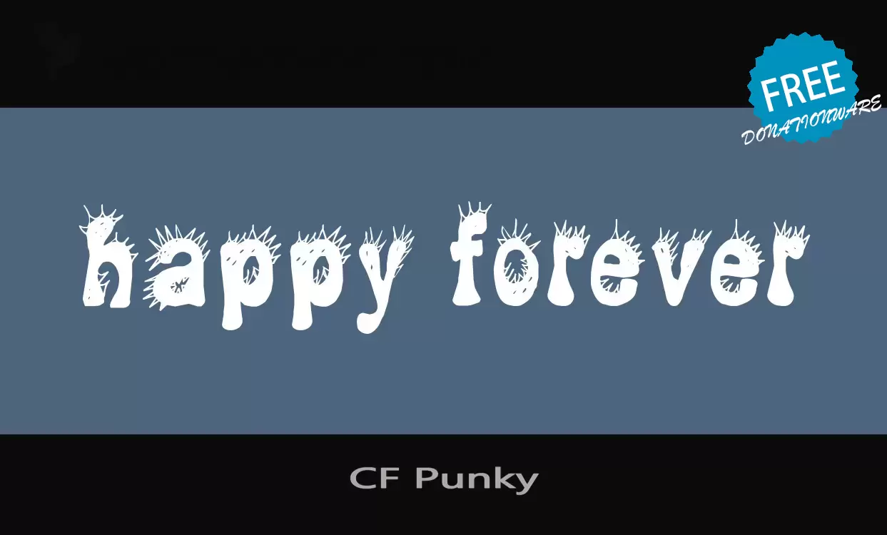 「CF-Punky」字体效果图
