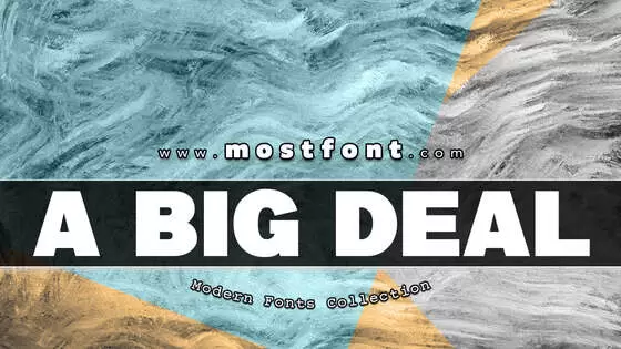 「A-Big-Deal」字体排版图片