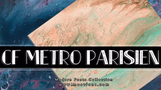 Typographic Design of CF-Metro-Parisien