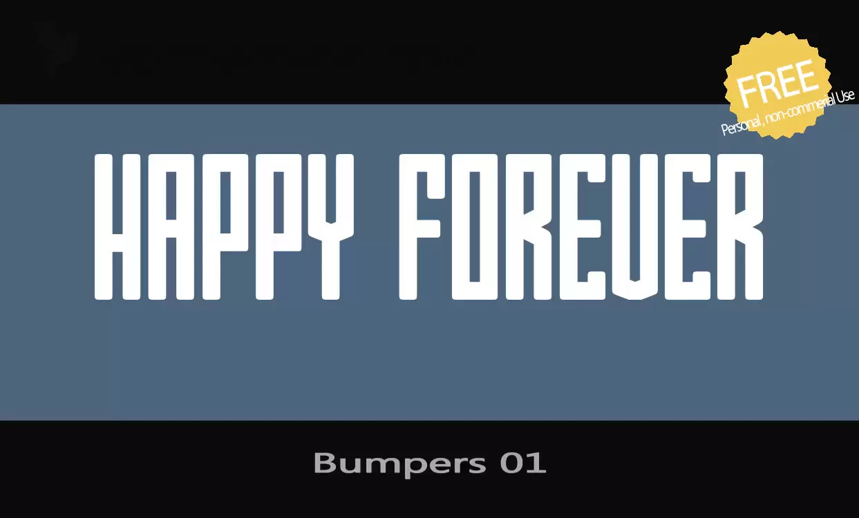 Font Sample of Bumpers-01