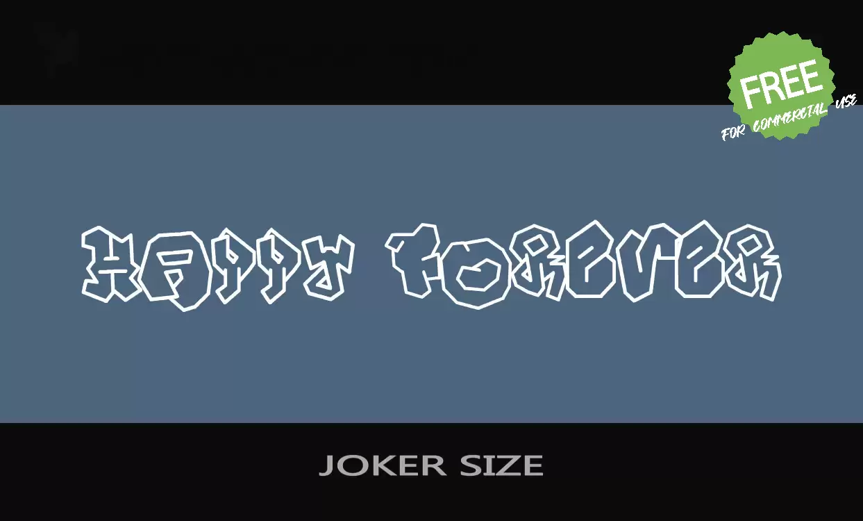 Sample of JOKER-SIZE