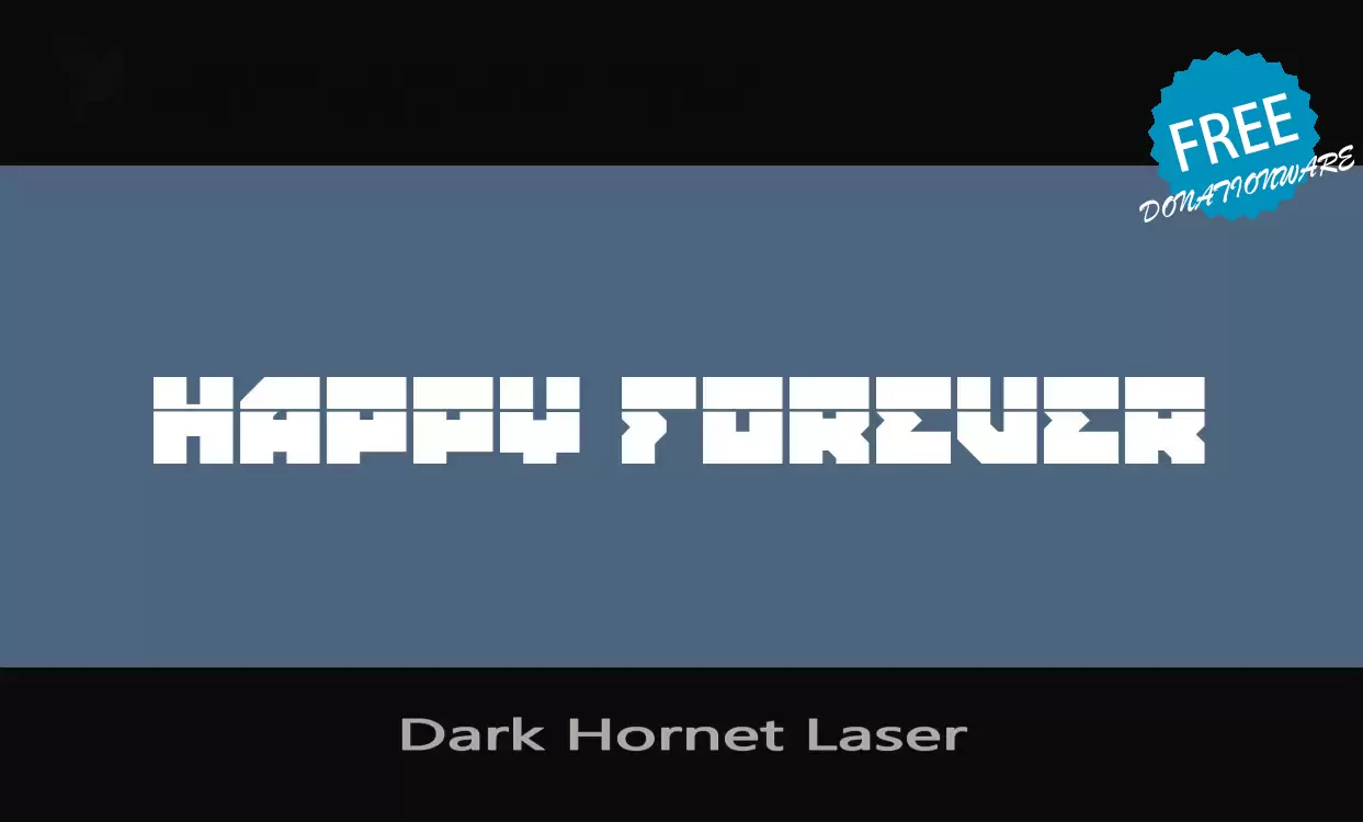 「Dark-Hornet-Laser」字体效果图