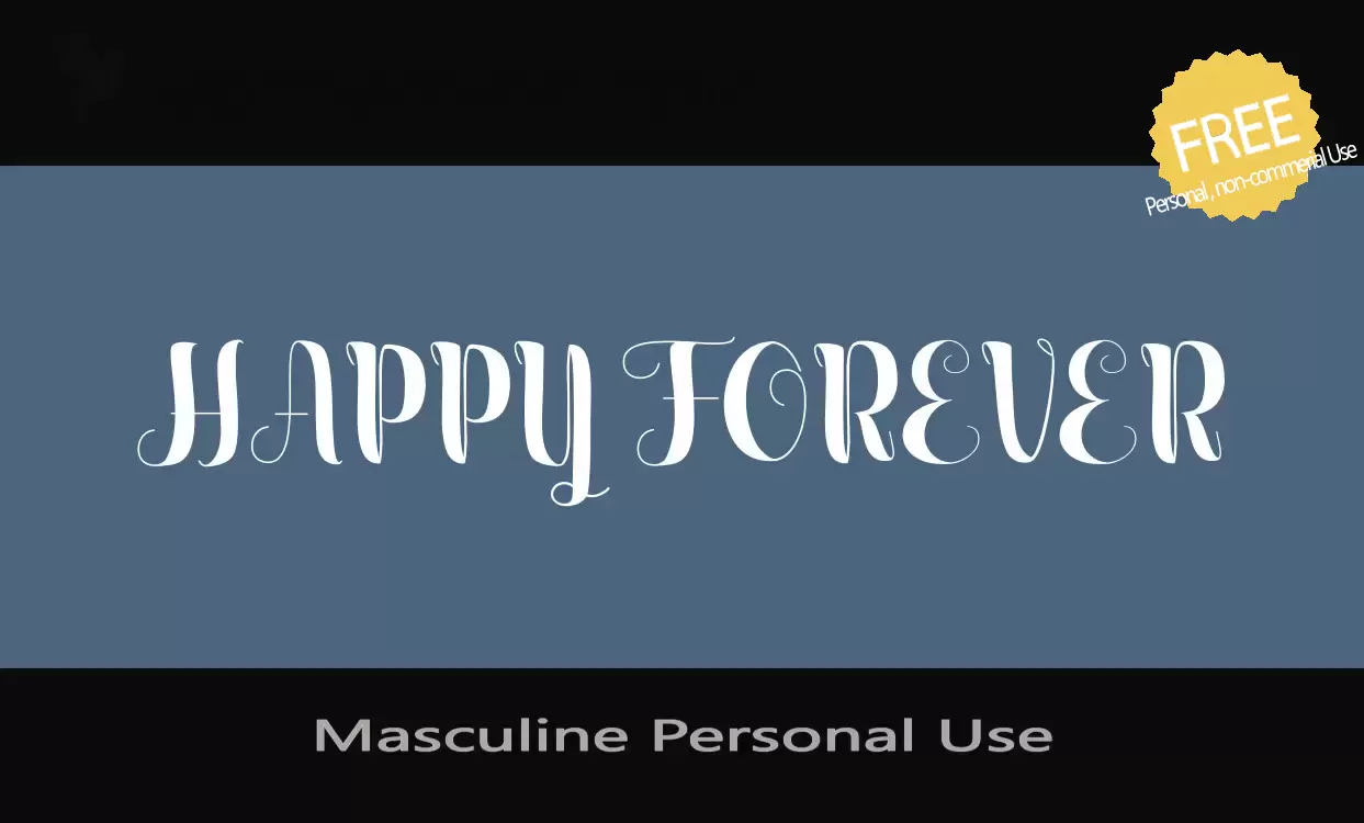 Sample of Masculine-Personal-Use