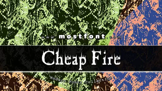 「Cheap-Fire」字体排版图片