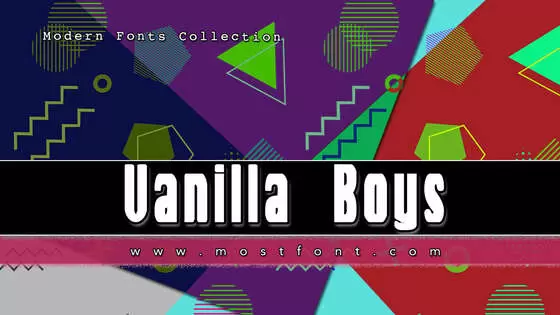 「Vanilla-Boys」字体排版图片