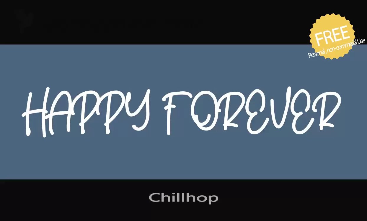 「Chillhop」字体效果图