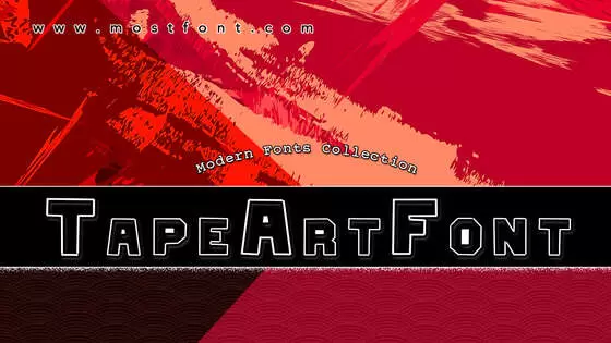 「TapeArtFont」字体排版样式