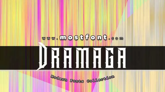 「Dramaga」字体排版图片