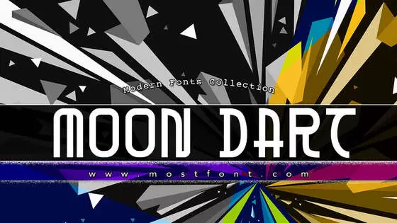 Typographic Design of Moon-Dart-Bold