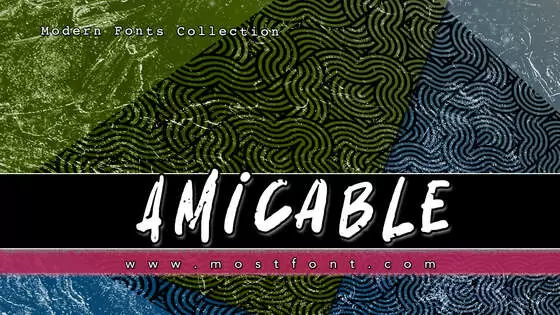 Typographic Design of Amicable