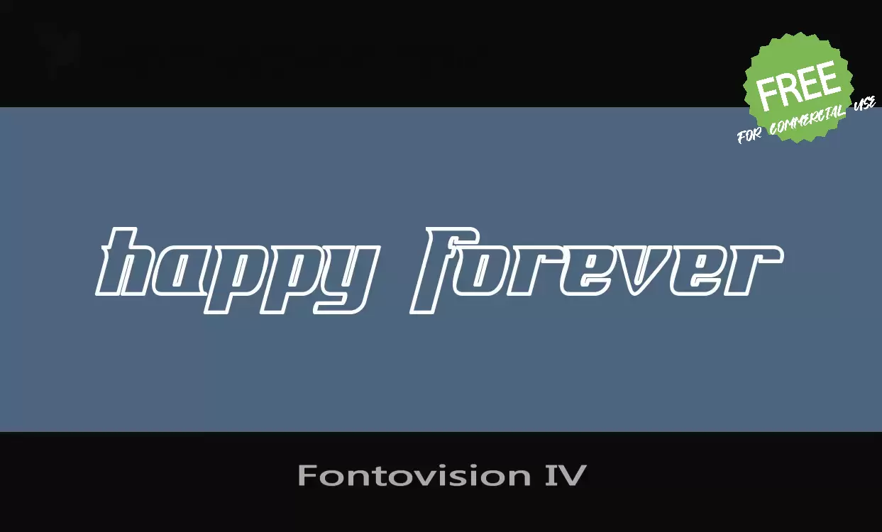 Sample of Fontovision-IV