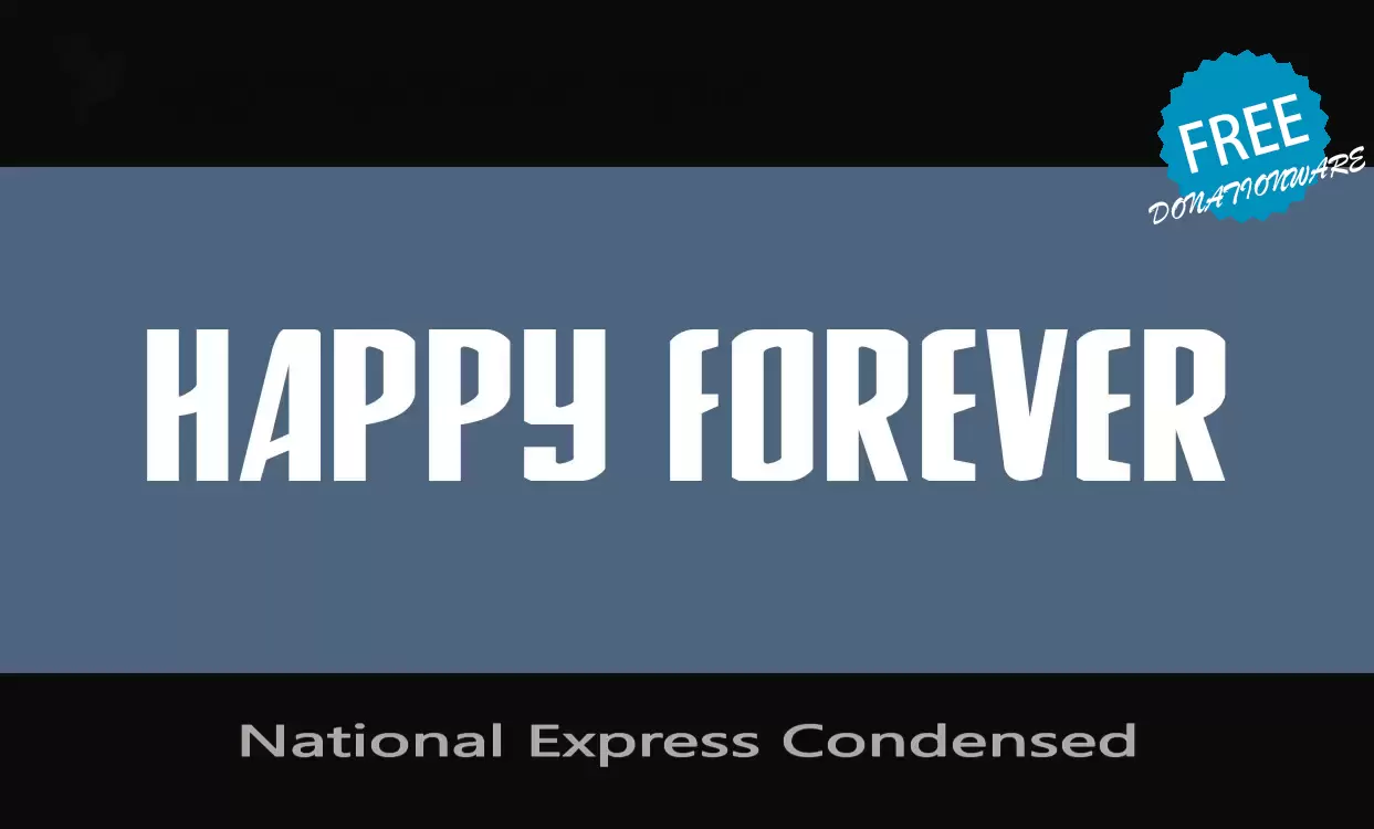 「National-Express-Condensed」字体效果图