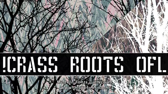 Typographic Design of !CRASS-ROOTS-OFL