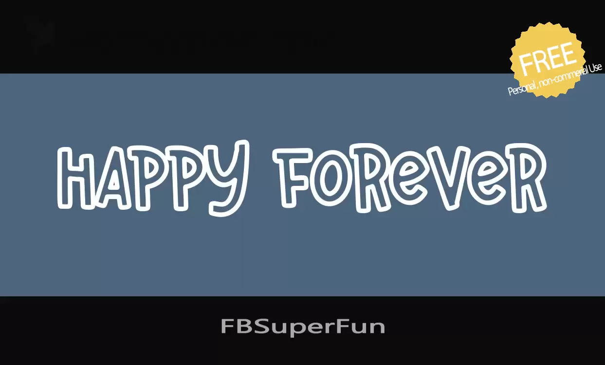 「FBSuperFun」字体效果图