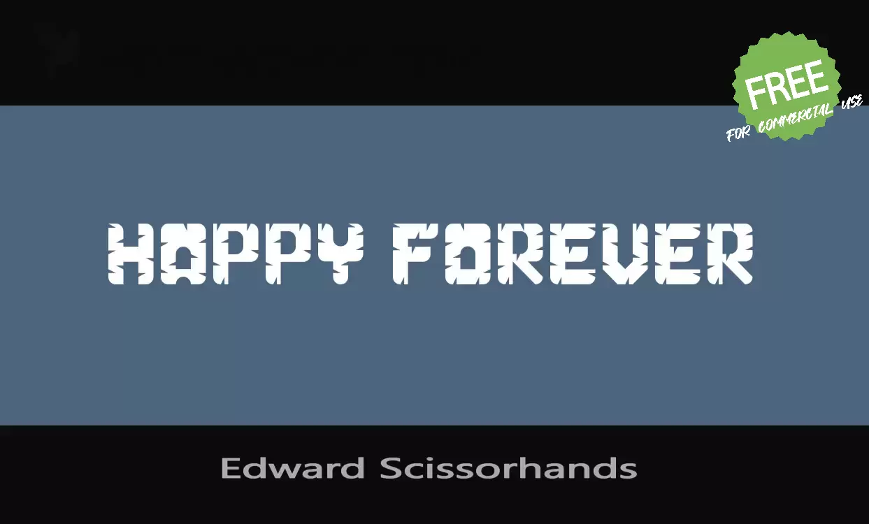 Font Sample of Edward-Scissorhands