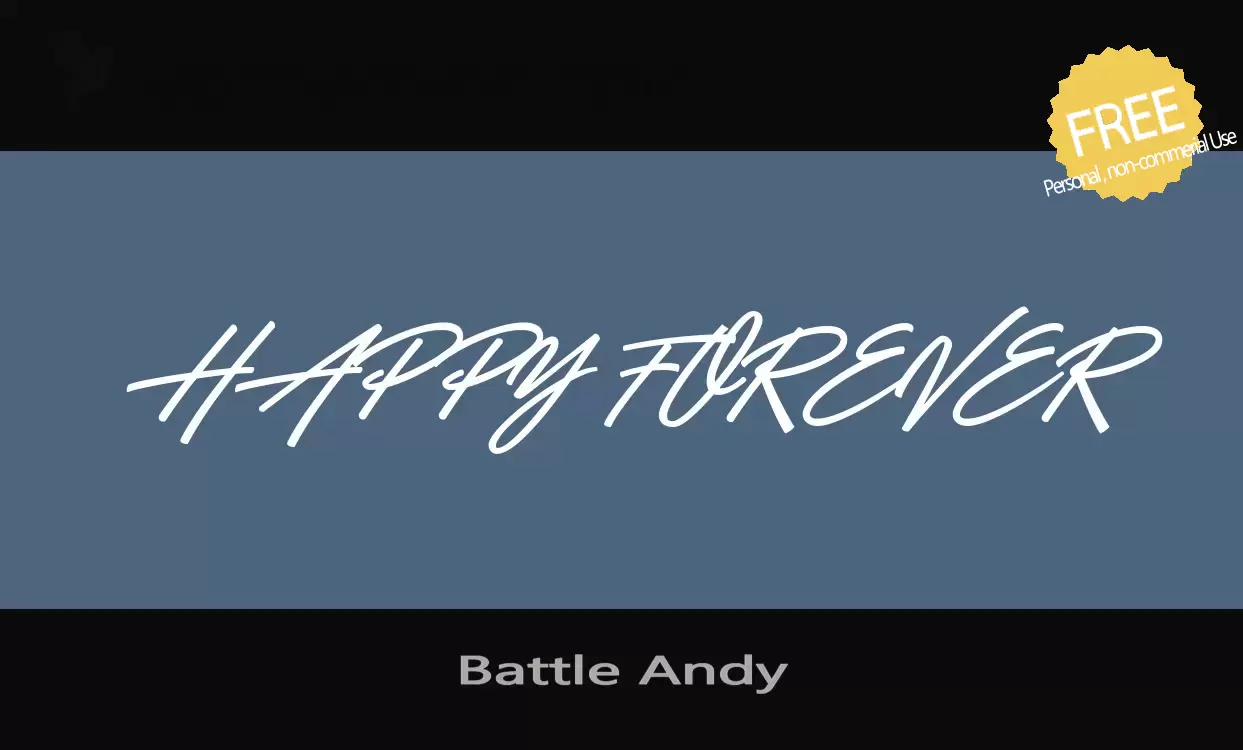 「Battle-Andy」字体效果图
