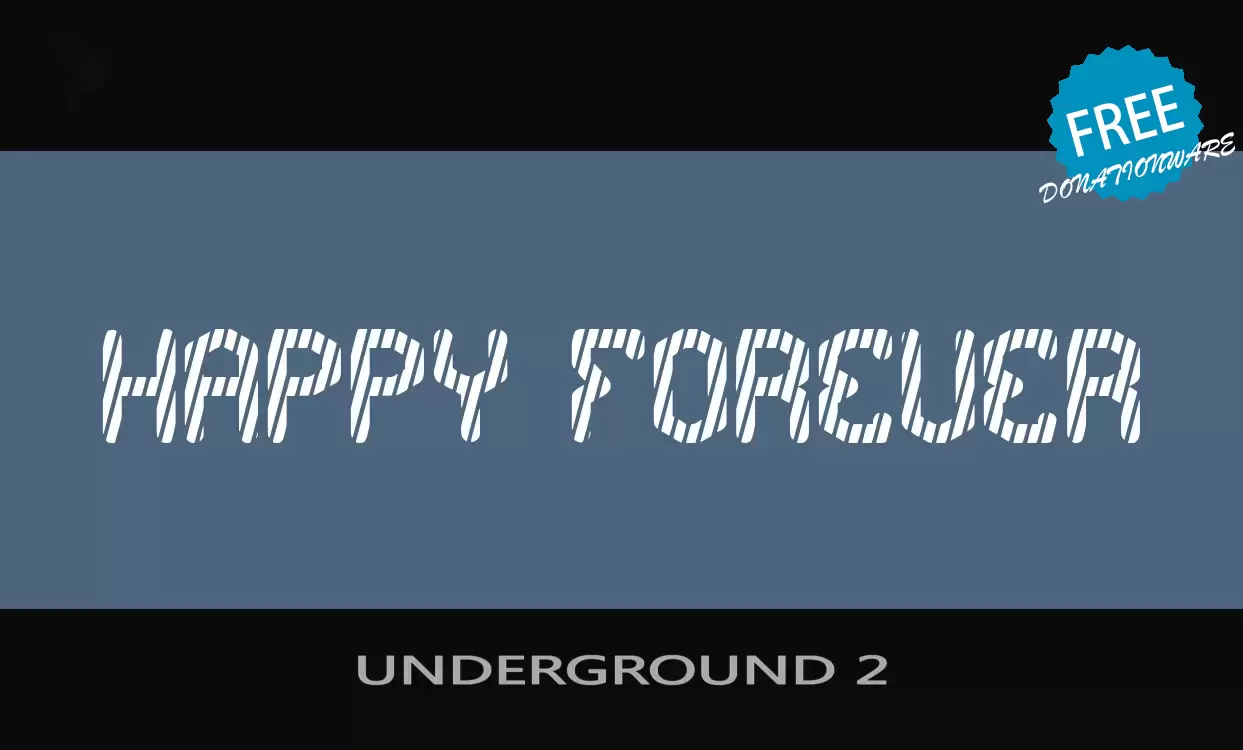 Font Sample of UNDERGROUND-2