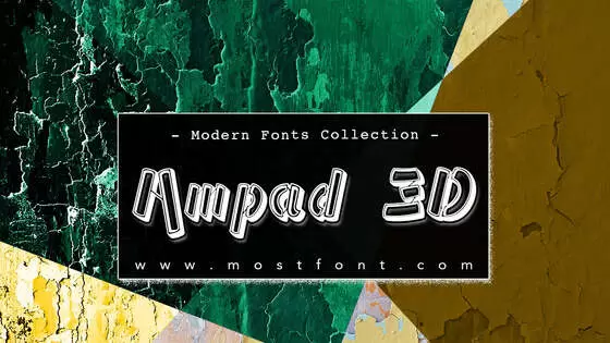 「Ampad-3D」字体排版图片