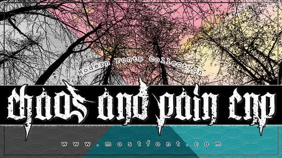 Typographic Design of Chaos-And-Pain-CnP