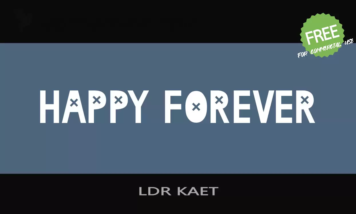 「LDR-KAET」字体效果图