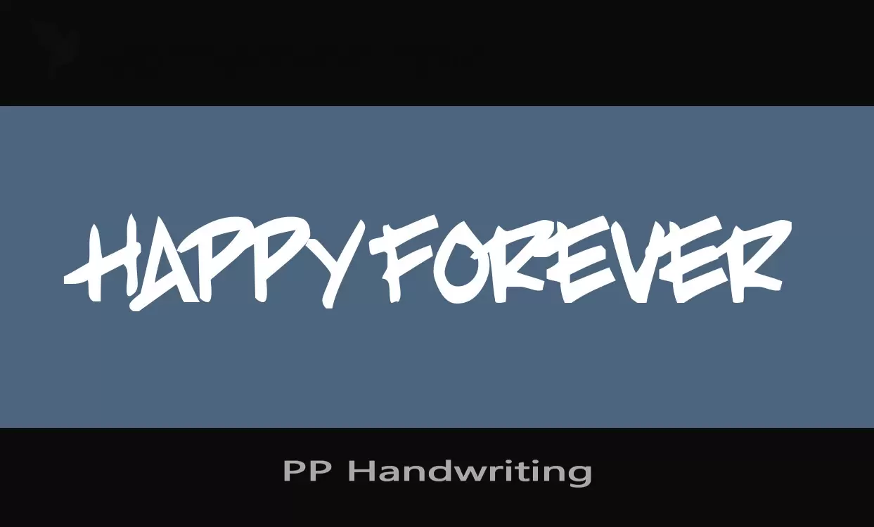 「PP-Handwriting」字体效果图