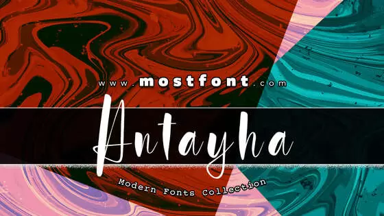 Typographic Design of Antayha